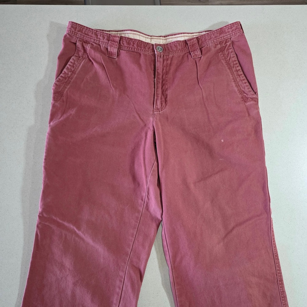 Columbia Omni-Shield Mens Canvas Pants 38x32 Reddish Brown Clay Straight Leg